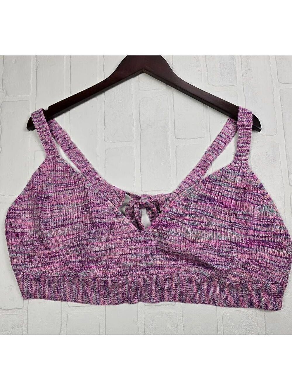 Wild Fable Purple Crochet Crop Top 3X